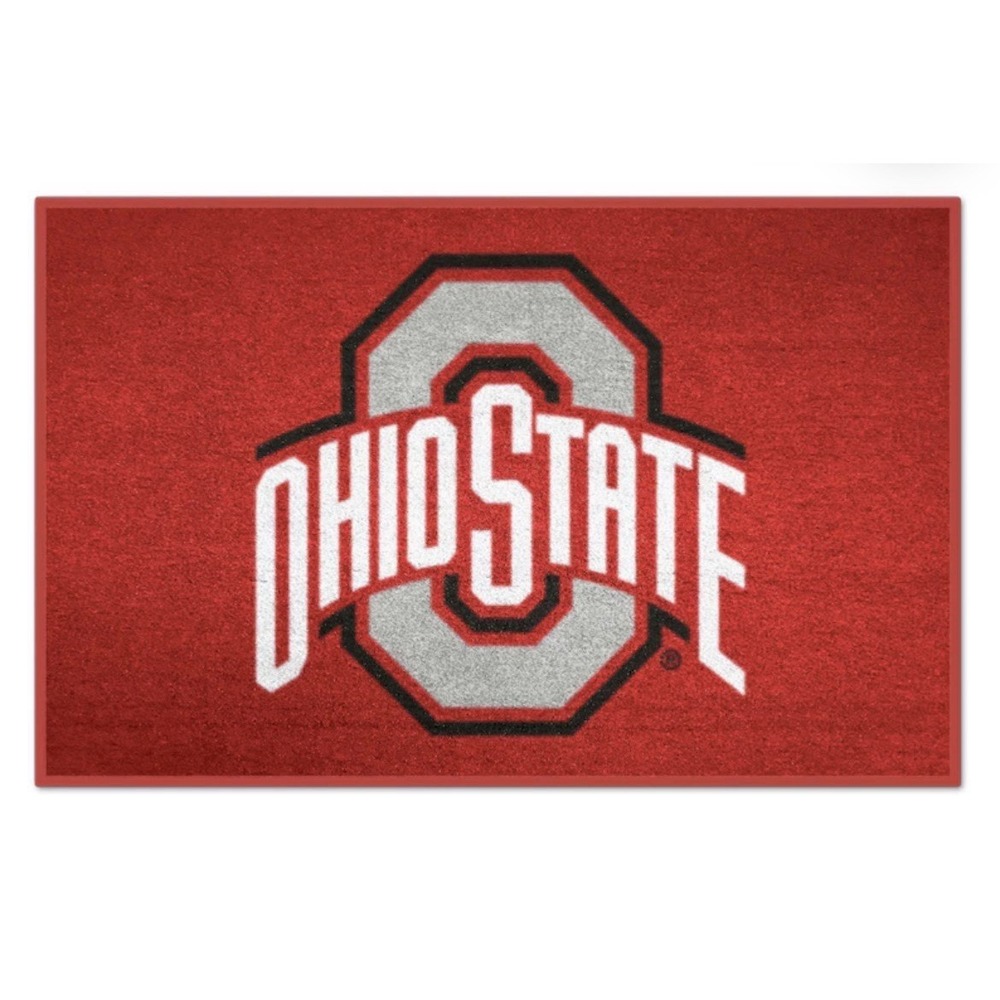 Ohio State Buckeyes Rug Mat Logo  Merch Gift Dorm Souvenir - Picture 2 of 2